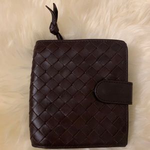 Bottega veneta intrecciato nappa leather wallet